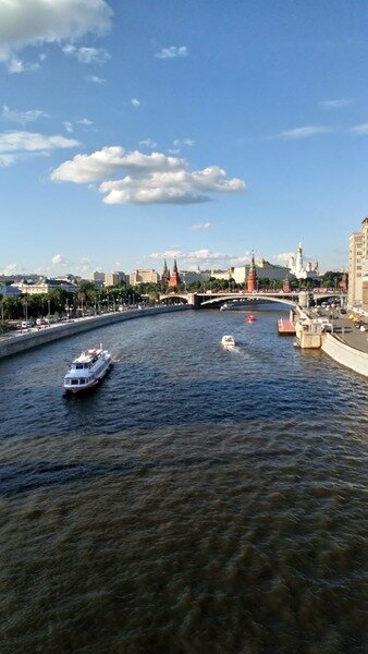 Москва-река. Фото автора 02.07.19