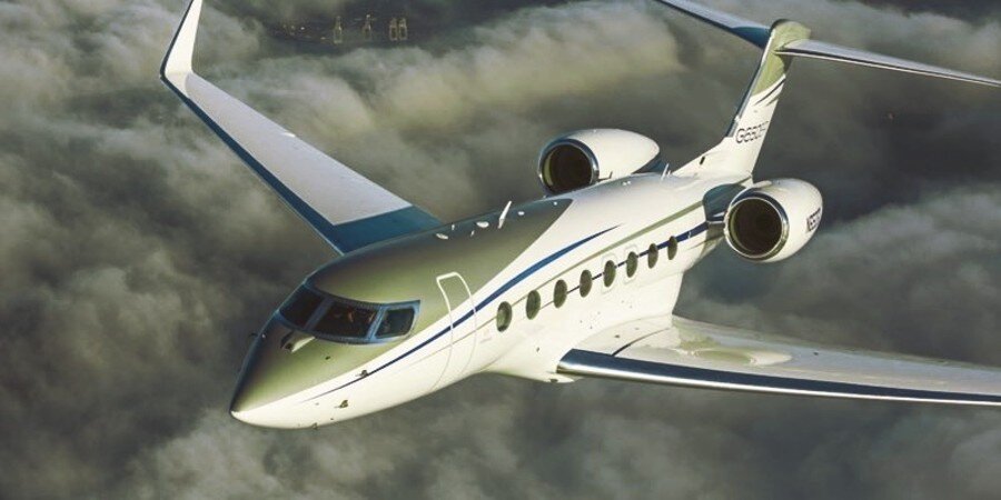 Gulfstream G650 в небе