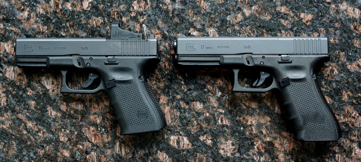 Glock 19 в сравнении с Glock 17