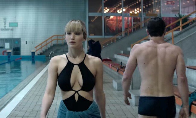 Кадр из фильма "Красный воробей", 2018 г.