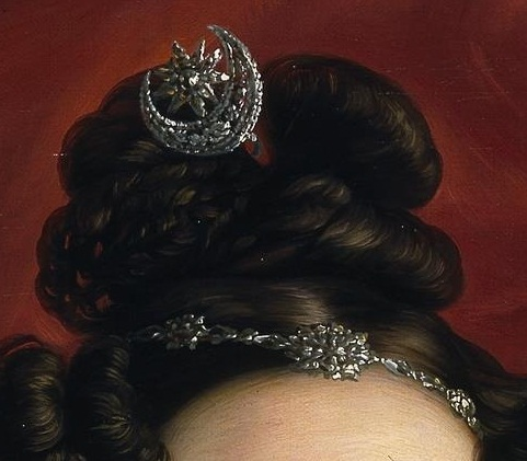 Портрет сеньоры Деликадо де Имас, Висенте Лопес Портана, 1833. (с) Из коллекции Прадо. Деталь.