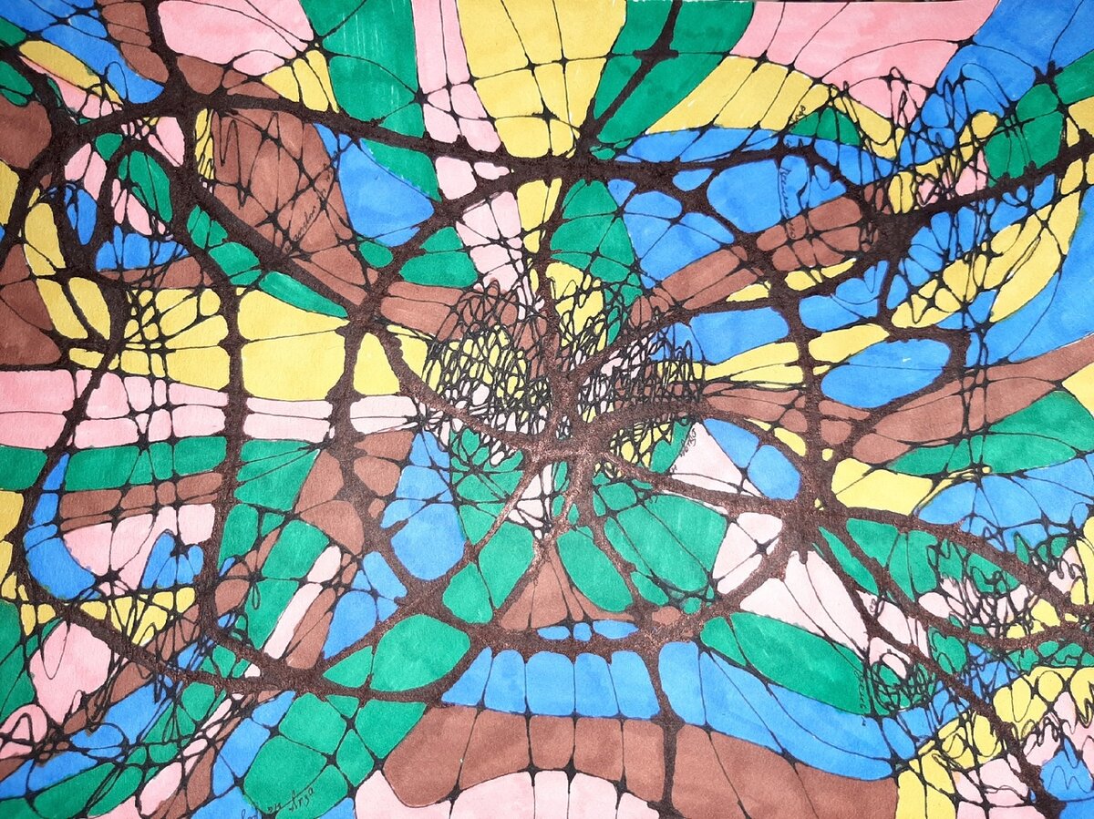 Мой рисунок в технике прощения обид