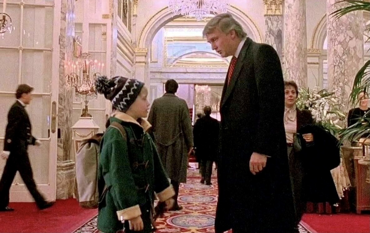 Дональд Трамп. Кадр из фильма «Один дома 2».