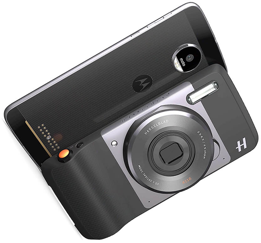 Результат сотрудничества Motorola и Hasselblad – модульная система Moto Z Cam Mod
