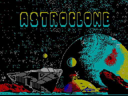 Загрузочный экран игры «Astroclone»