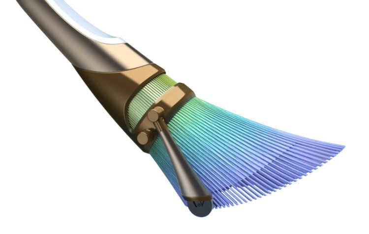 Электрометла не может полагаться на магию, поэтому работает с помощью электродвигателя и колеса внизу, везя своего "наездника" вперёд на небольшой скорости.