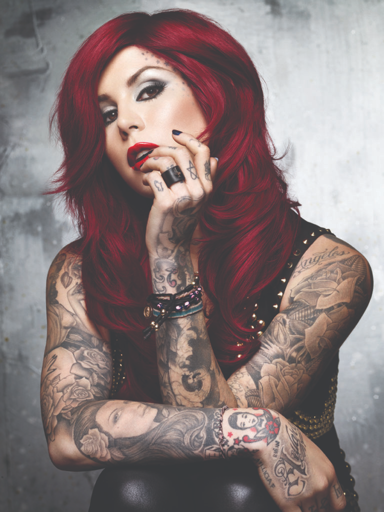 Тату-знаменитость Кэт Вон Ди (Кэтрин фон Драхенберг)