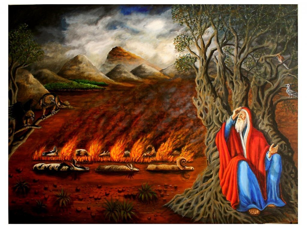 Картина "Авраам исполняет Божье поручение" Роман Исаков 2010