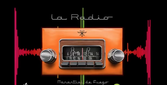 Фото - иллюстрация радиоприемника https://www.instagram.com/manantial_de_fuego/