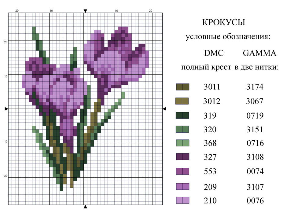 Схема крокуса с местами. Схема вышивки крестиком Крокус. Овен весенний сюжет.