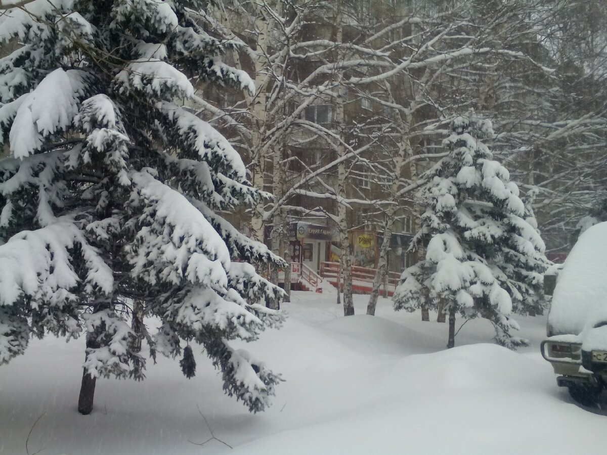 И снегу нападало немерено