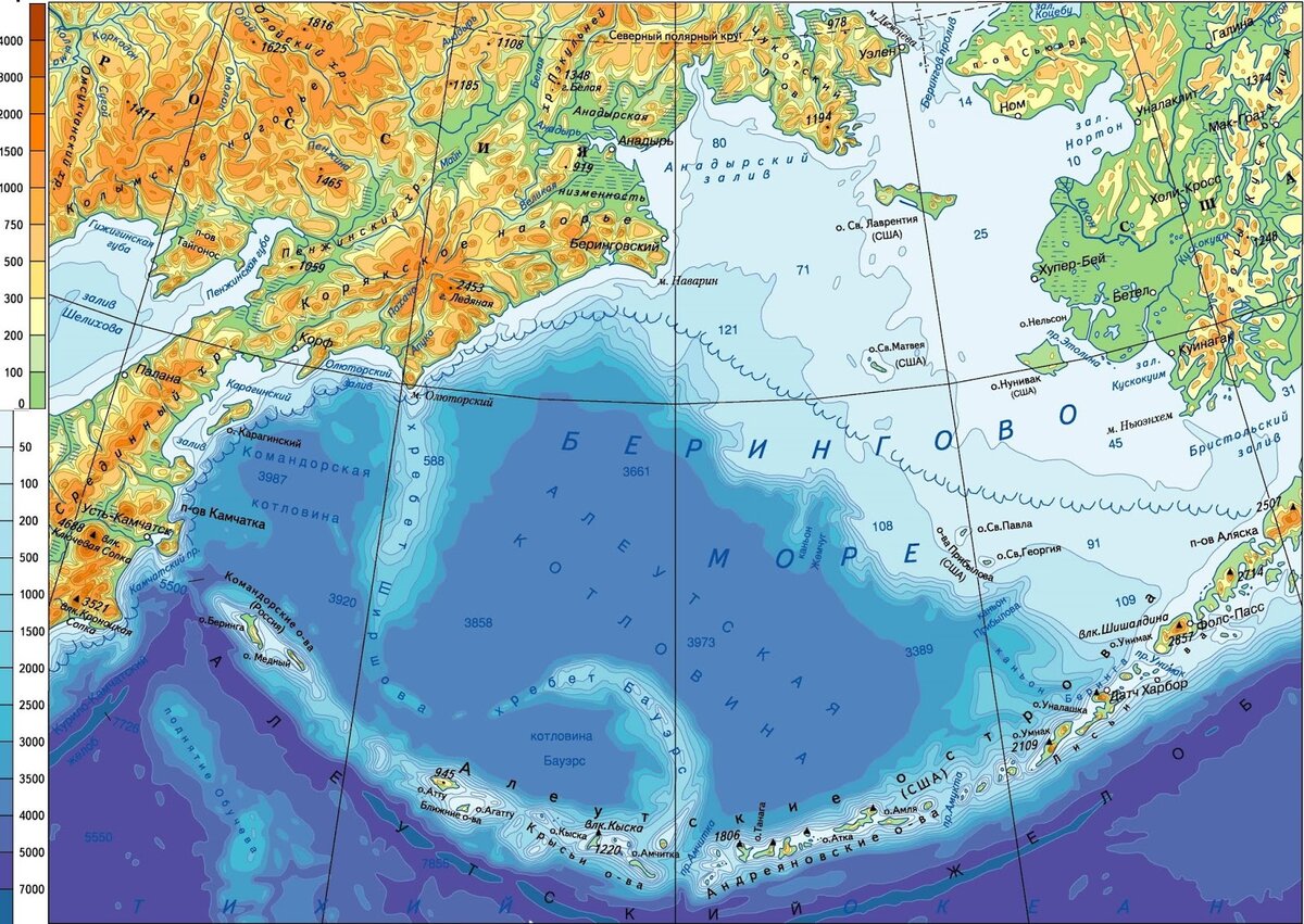 японское море на карте мира