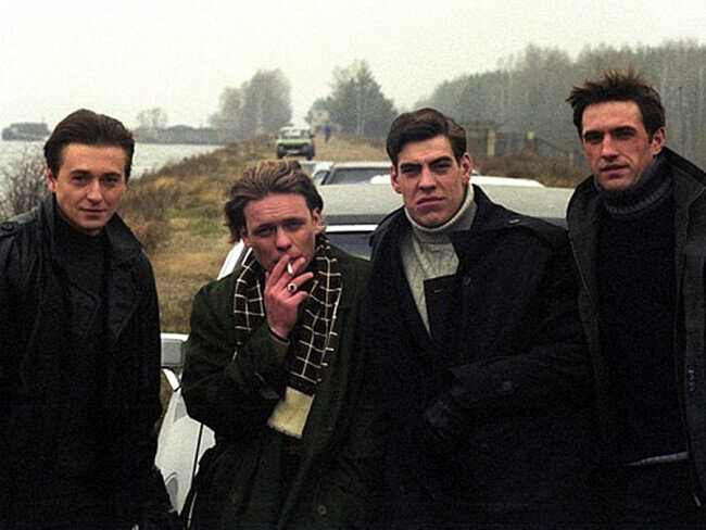 На съемках телесериала «Бригада»
