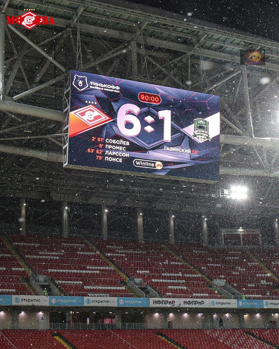 Итоговый счет, конечно, греет душу)