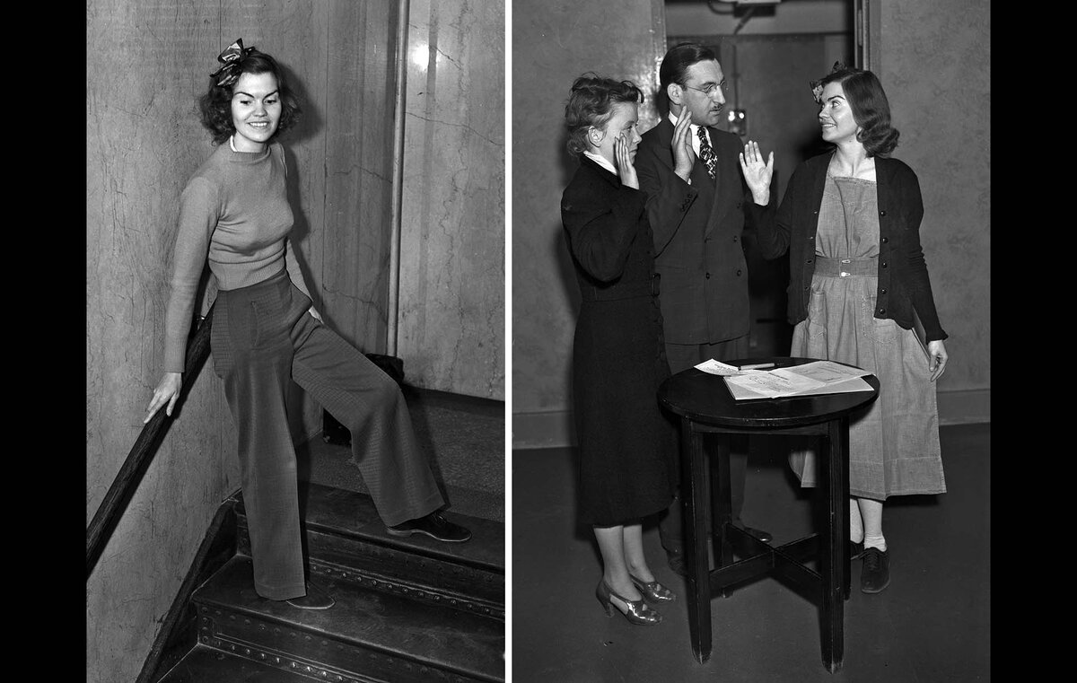 Хелен Халик стоит у лестницы