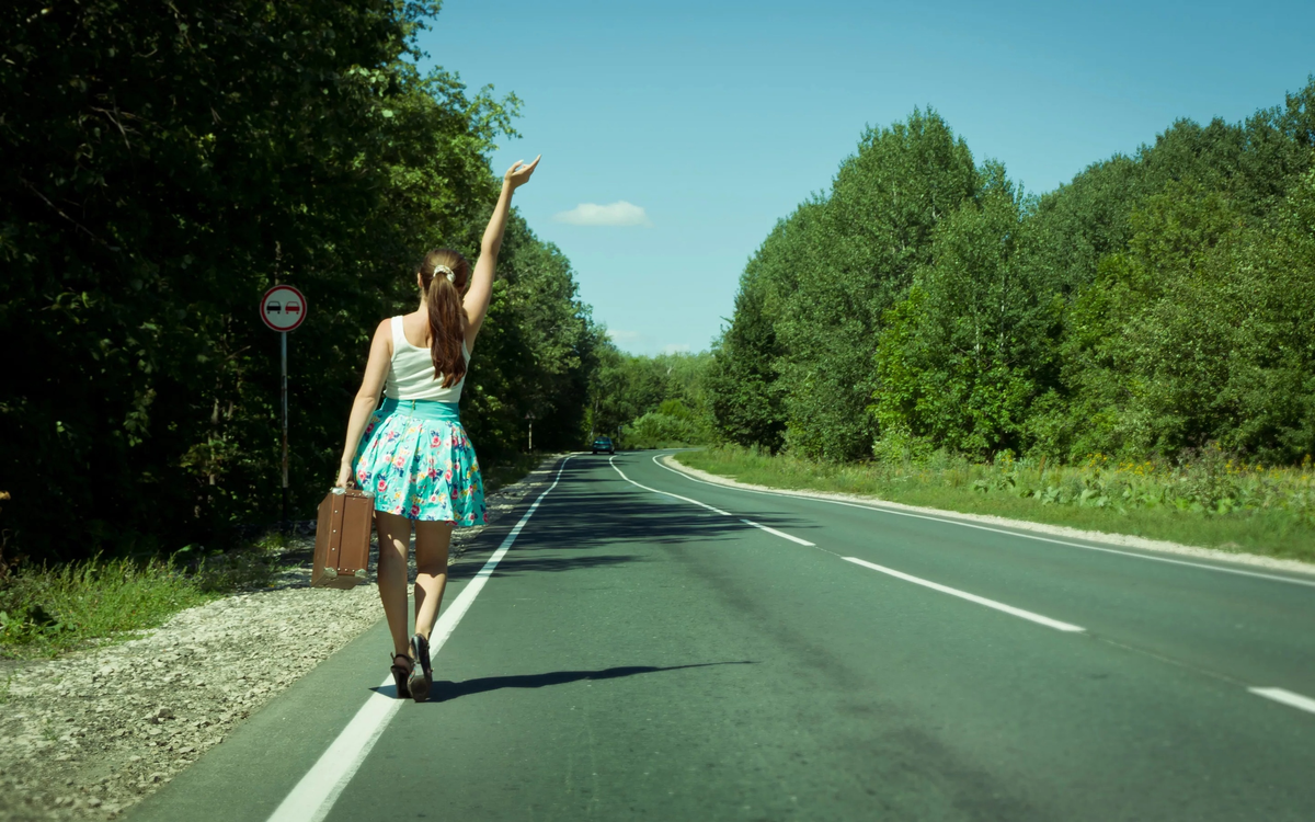 движение автостопом