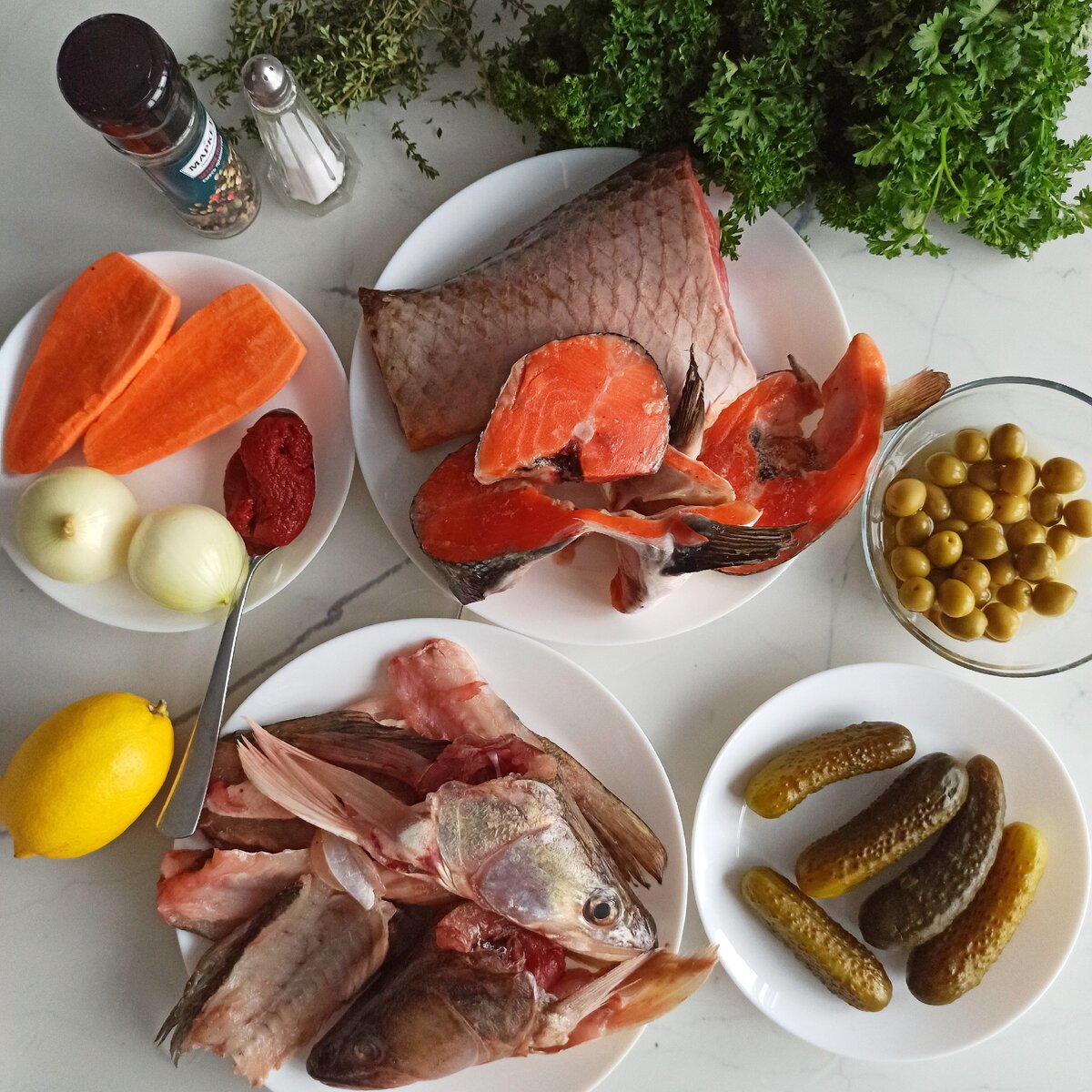 Из такого набора продуктов я готовила солянку в Ростове на Дону