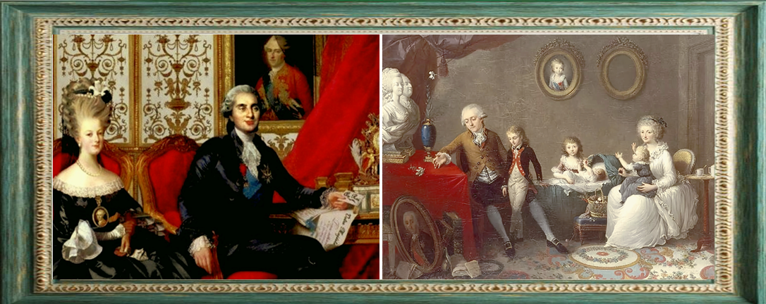 Людовик XVI и Мария-Антуанетта с детьми