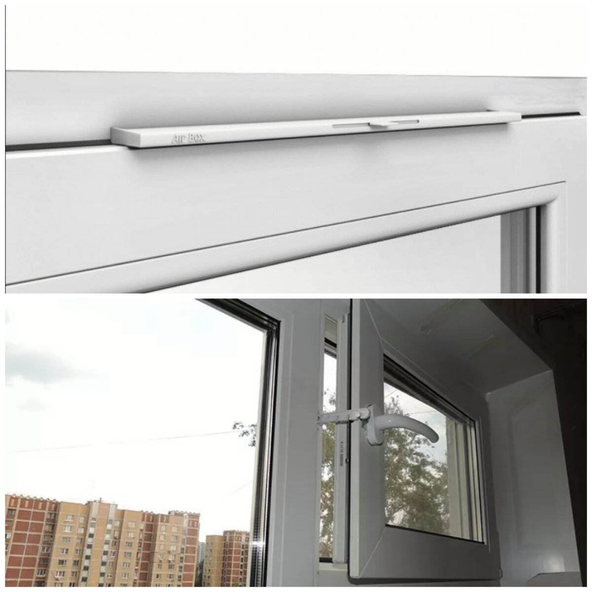 Приточный клапан Air-Box Comfort и форточка