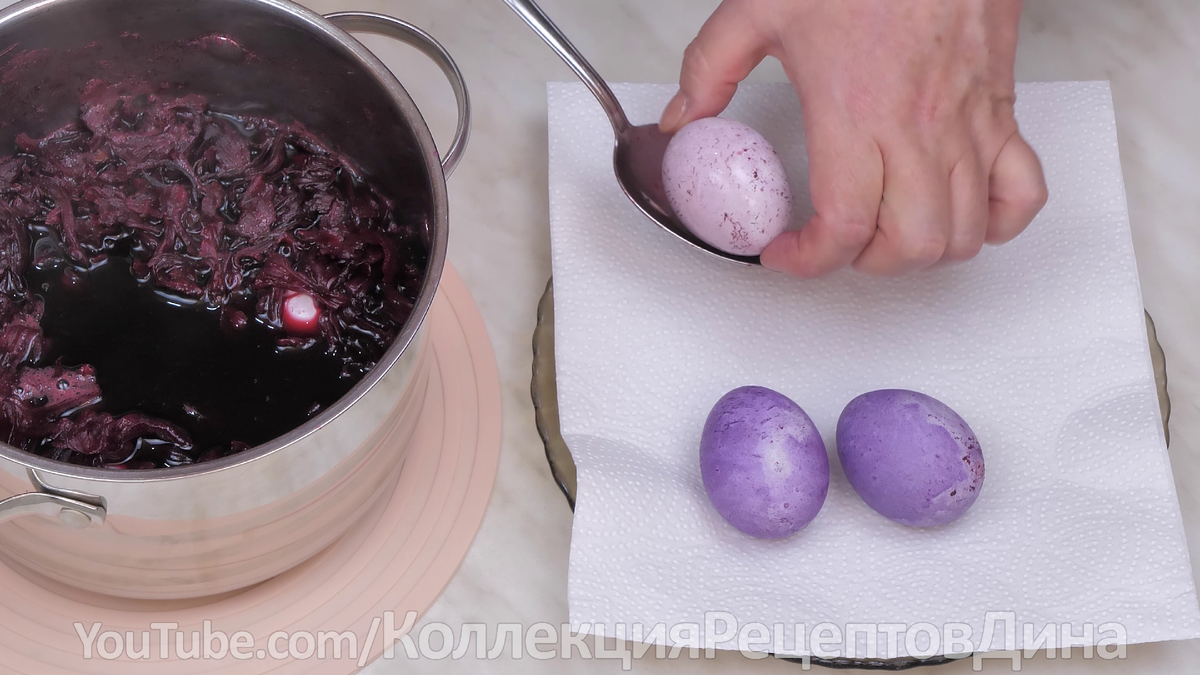 Как покрасить яйца каркаде в домашних условиях