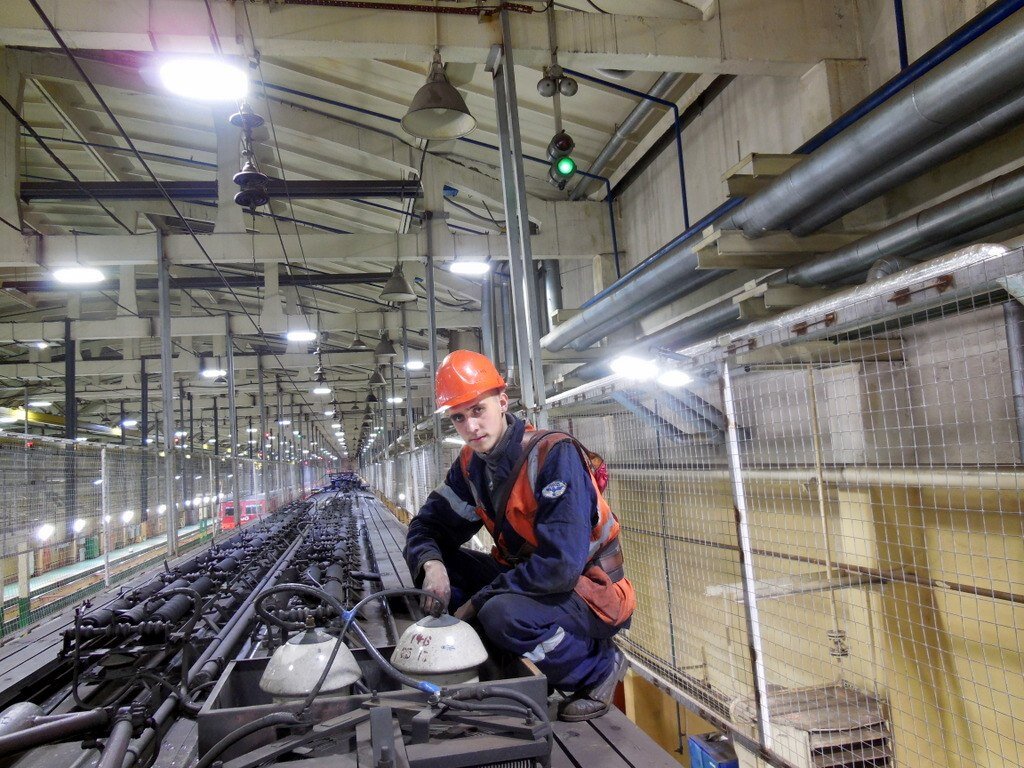 1. Автор на рабочем месте в депо Крюково