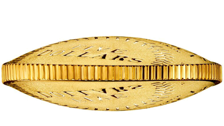 Выпуклая с двух сторон монета