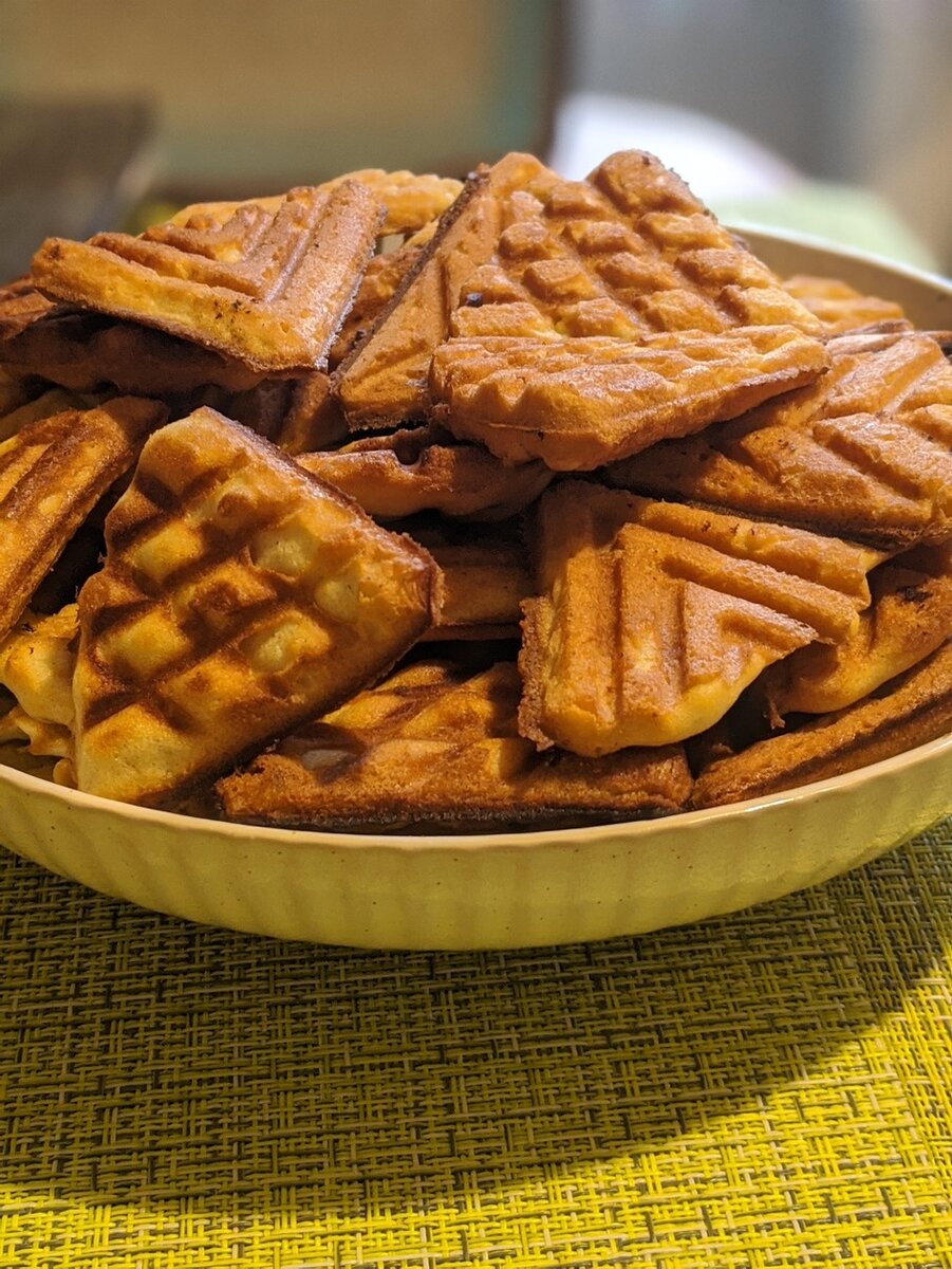 Песочное печенье в вафельнице