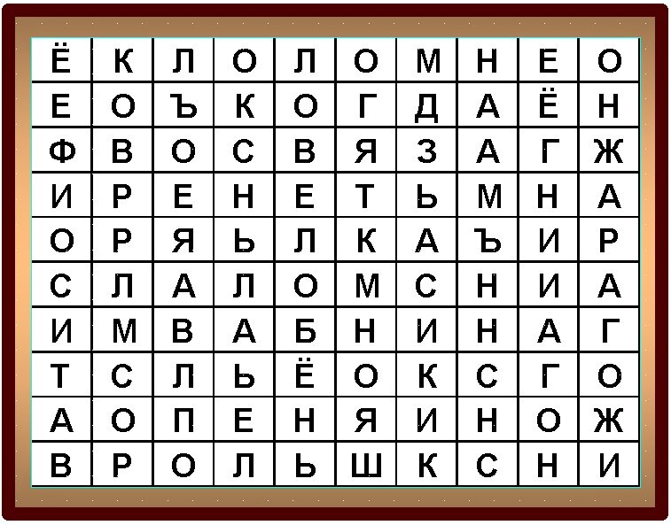 Тест на лишнее слово. Найди слова в таблице. Задания на концентрацию внимания. Упражнение по методике мюнстерберга. Тест на внимательность.