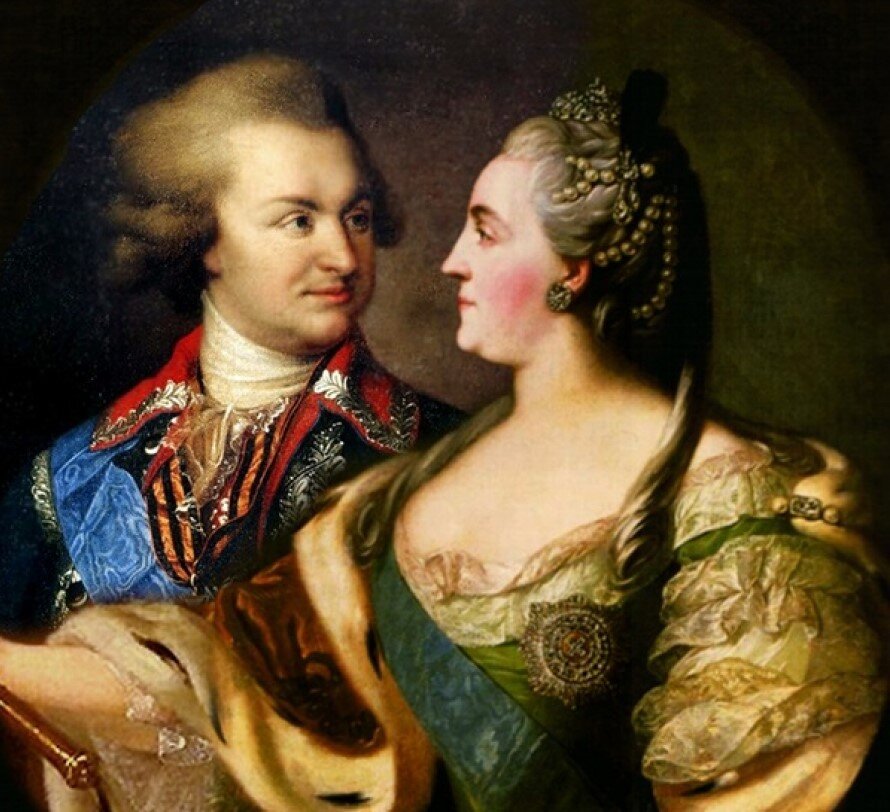 Екатерина II и Потемкин. Источник: wikipedia.org