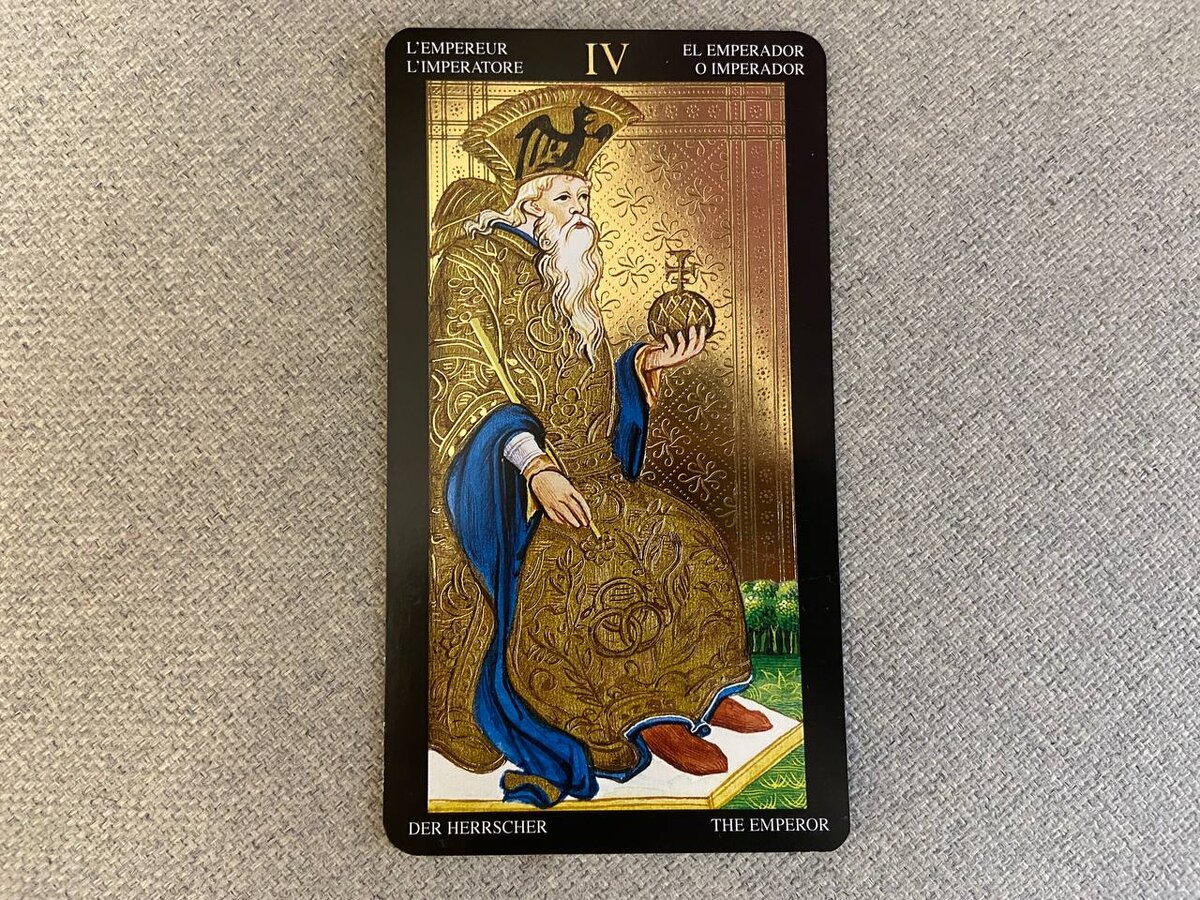 Аркан Император из таро Висконти Сфорца