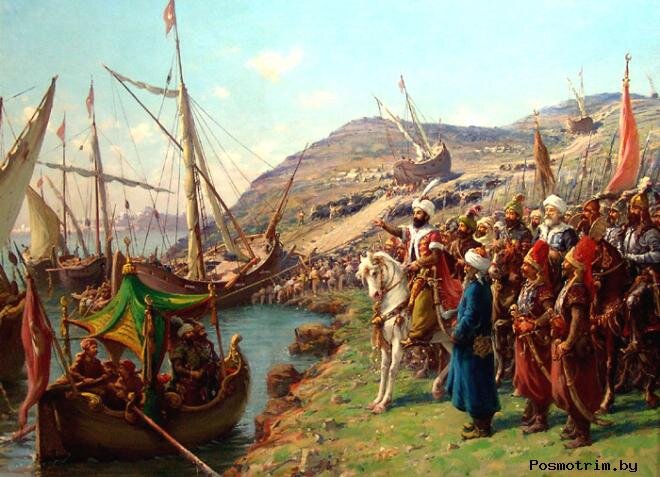 Захват османами Константинополя. Изображение из сети Интернет