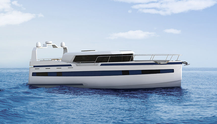 Стальная моторная яхта Popilov 14.99