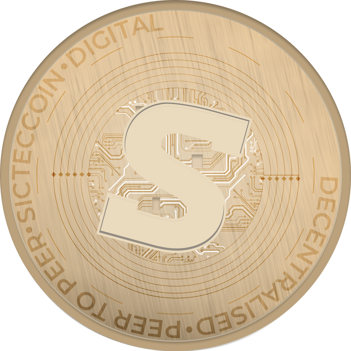 Первый не официальный прототип логотипа для токена SICTEC