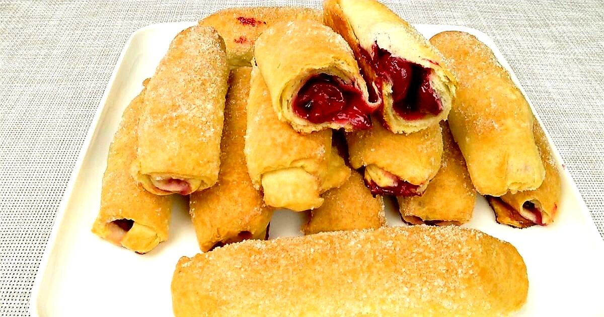 Вкусный рецепт торта трубочки с вишнями рецепт