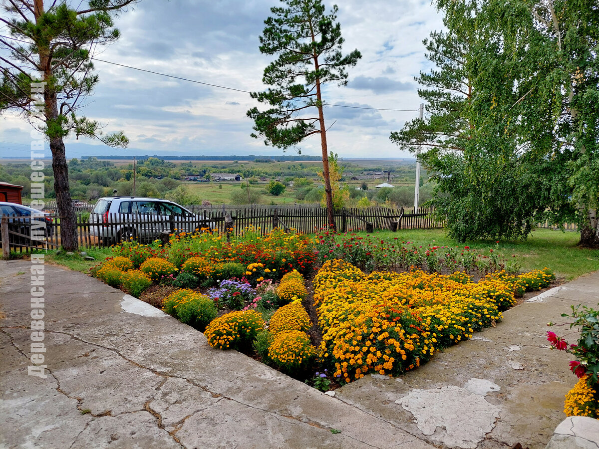 Вид с крыльца Колбановской основной общеобразовательной школы. Фото автора.