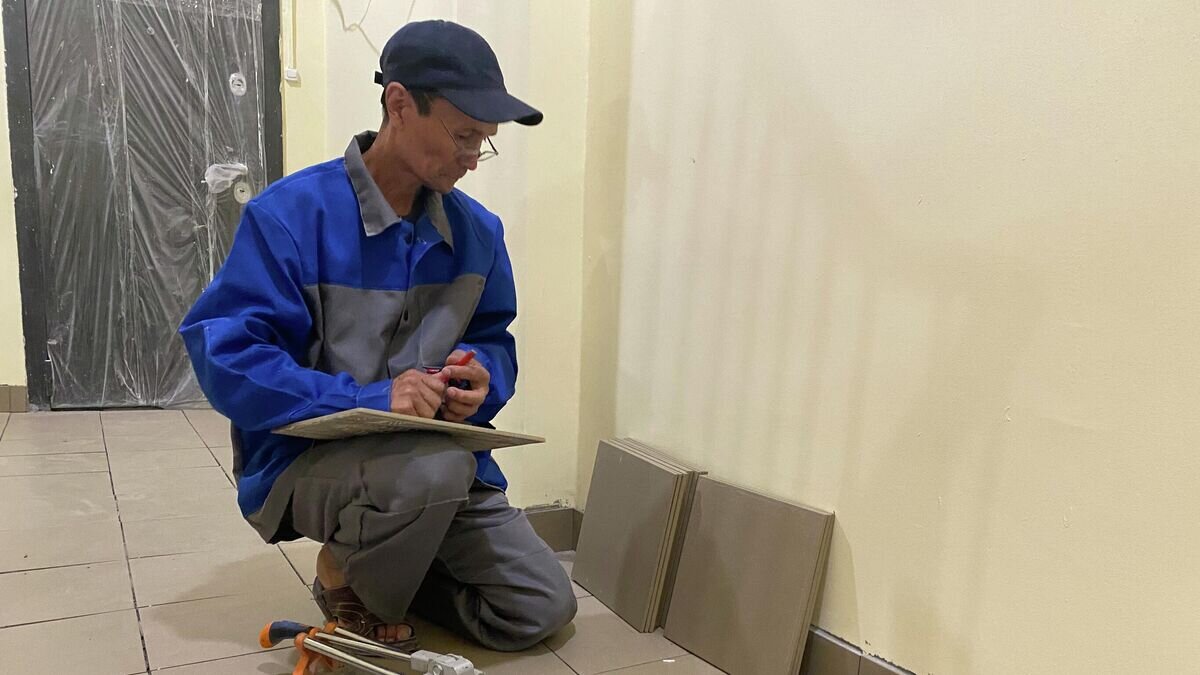    Ремонт в подъезде© Фото : Фонд капитального ремонта Москвы