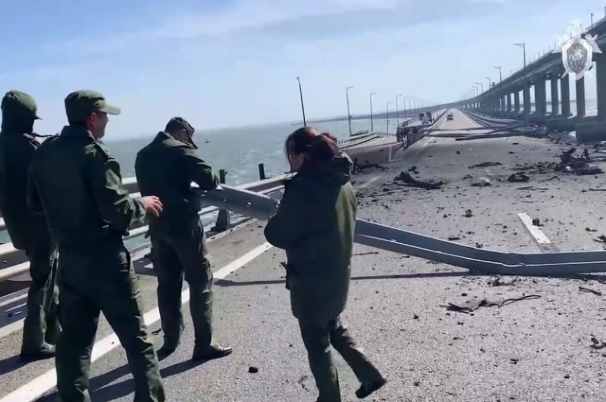    Водителя фуры, взорвавшейся на Крымском мосту, использовали вслепую