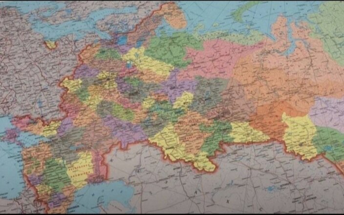 Новая карта России.