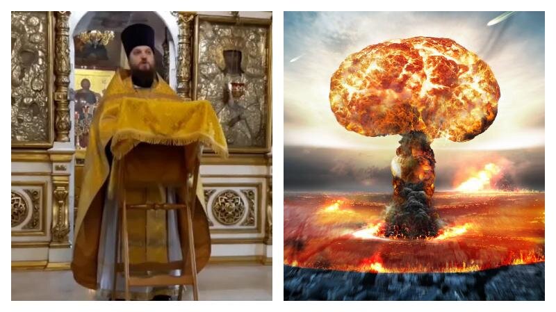 О проповеди священнослужителя, давшего рекомендации на случай ядерного взрыва, а также о настроениях среди россиян