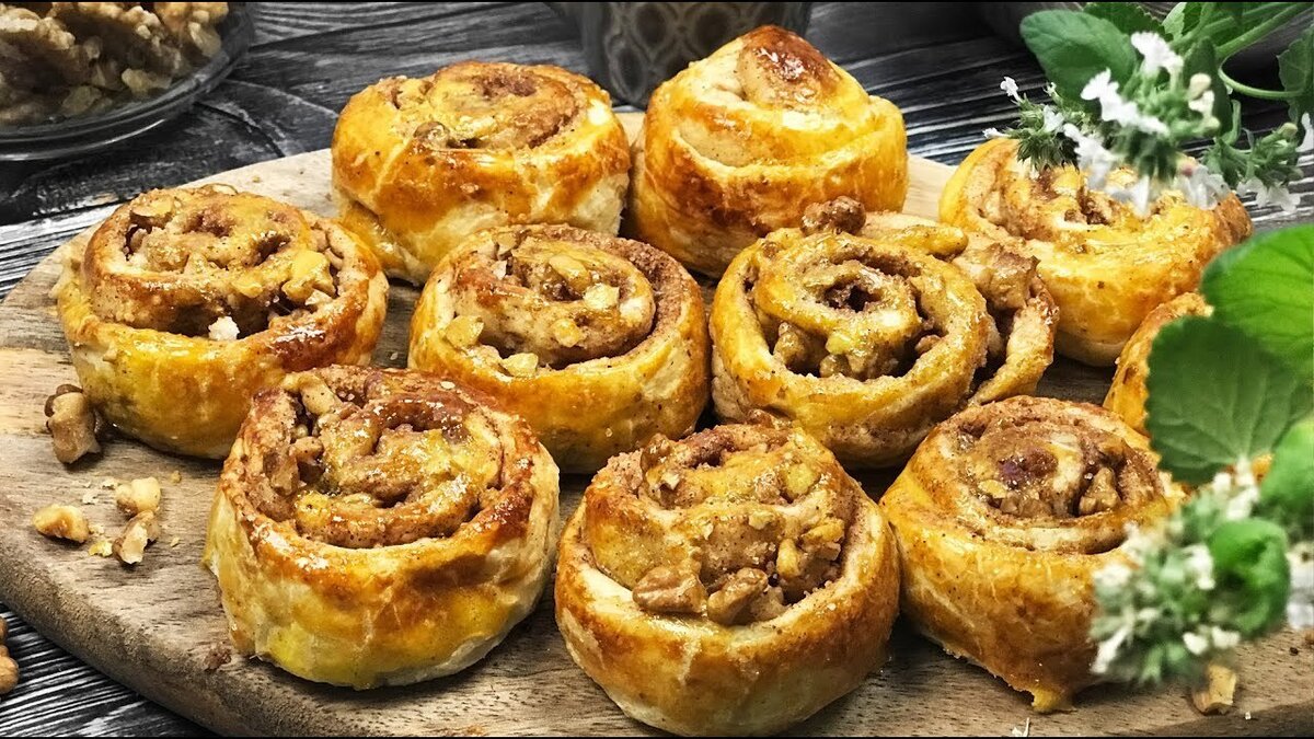    Булочки с корицей и орехами