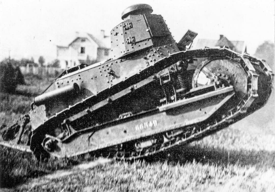 Renault FT 66549 "Путте" (Putte) на полигоне в Швеции