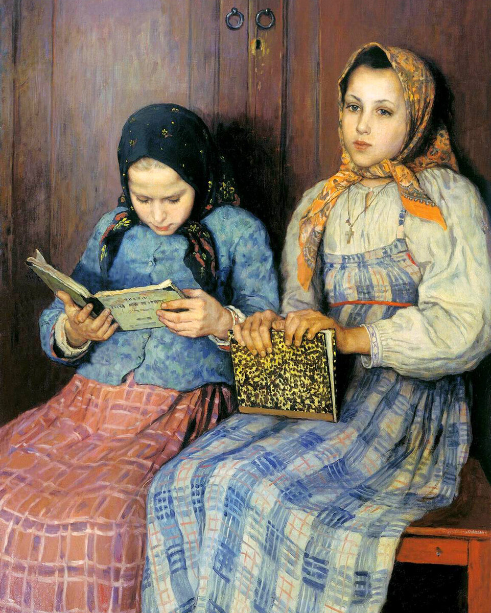 Николай Богданов-Бельский "Ученицы". 