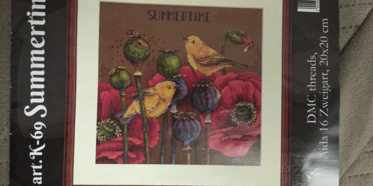 Вышивальный секрет от Ирины. Мережка К-69 Лето, 20х20, аида 16, счетный крест