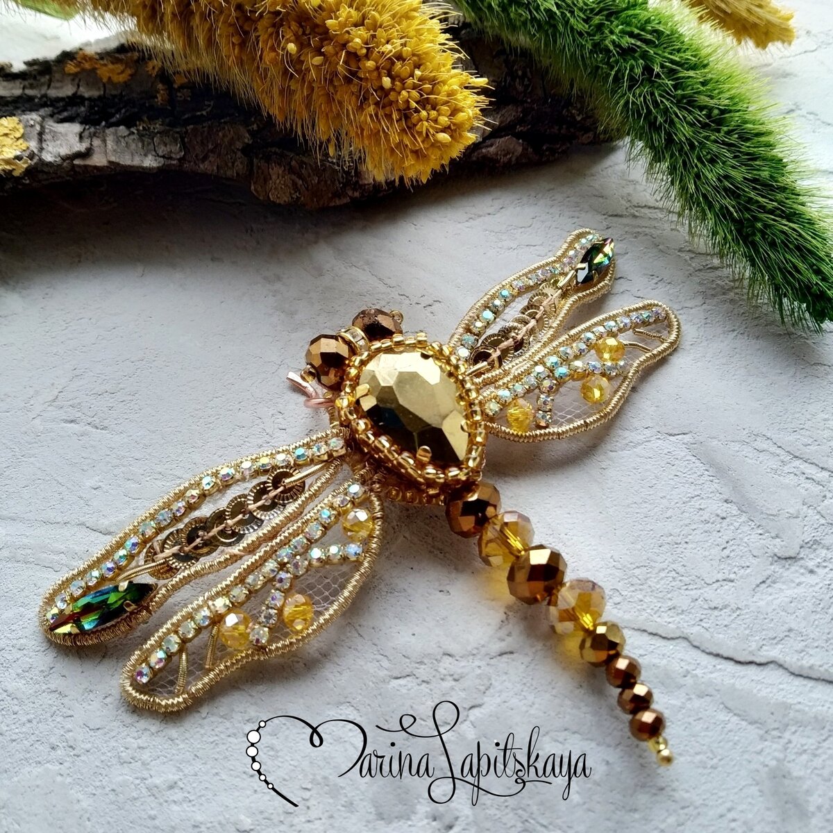 Мастер класс по изготовлению броши Beads brooch tutorial Тренды 2021 своими руками Брошь из бисера