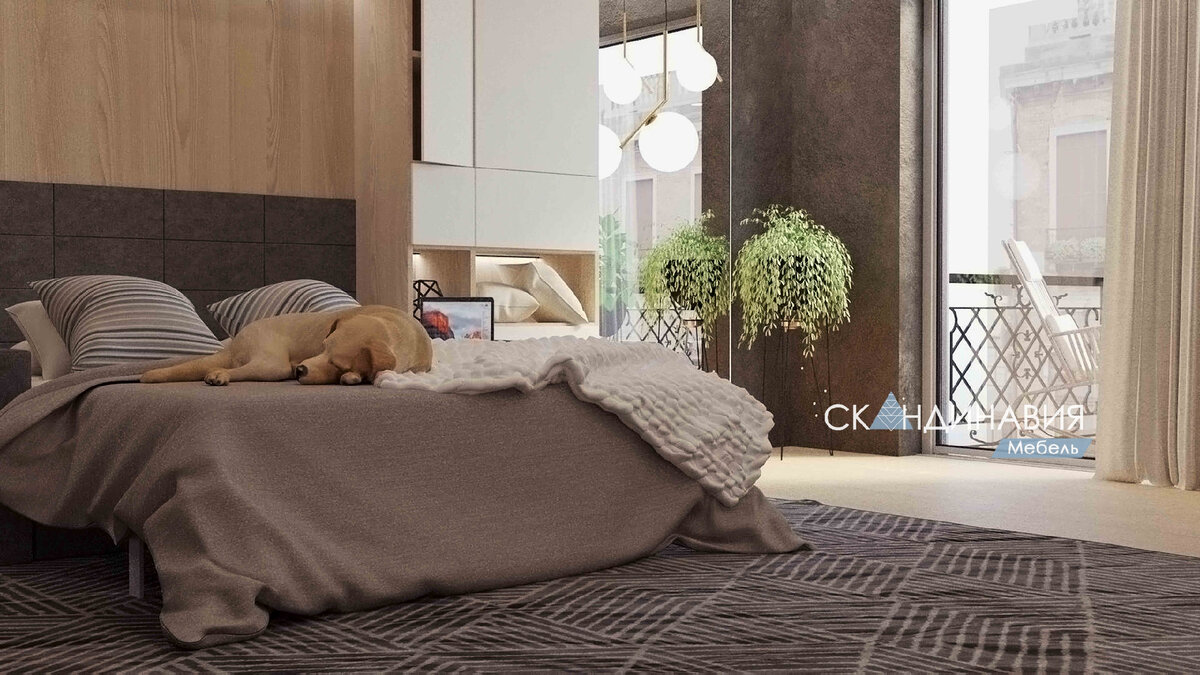 Шкаф кровать трансформер от Скандинавии мебель