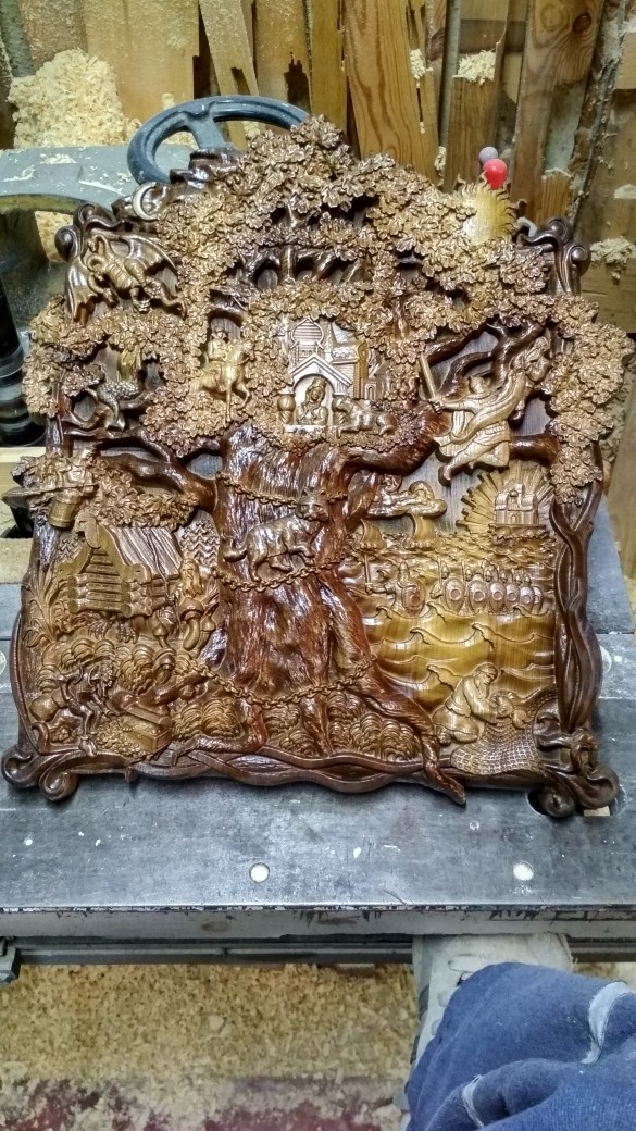 Конец процесса по изготовлению картины