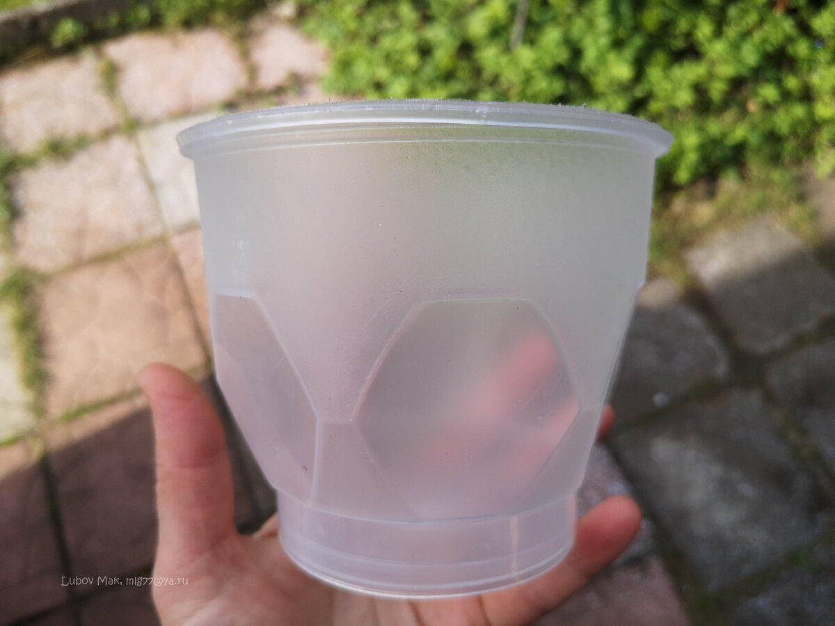 Очень горшок цветочный напоминают эта тара, но прозрачный горшок-не приколбно