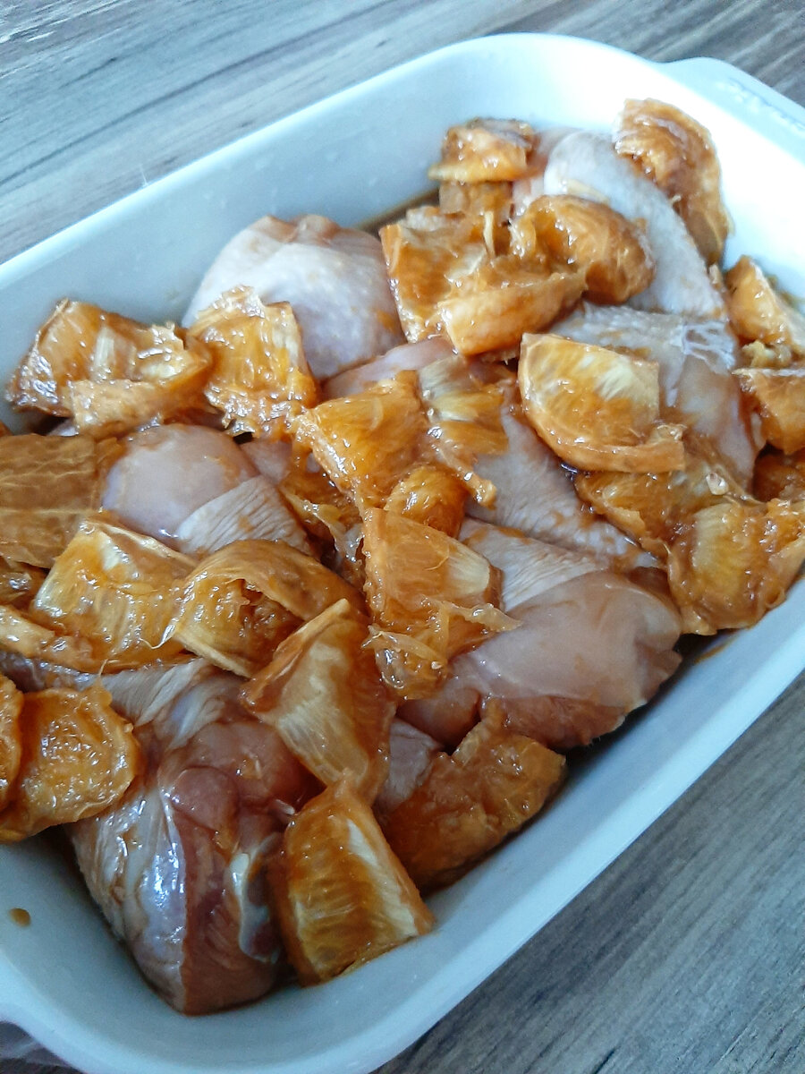 Куриные ножки в сладком маринаде. Фото автора.