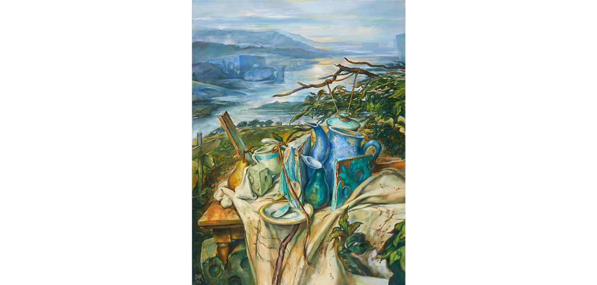 Landscape with Suspension. 100.3 × 76.8 cm. Масло. $54,000