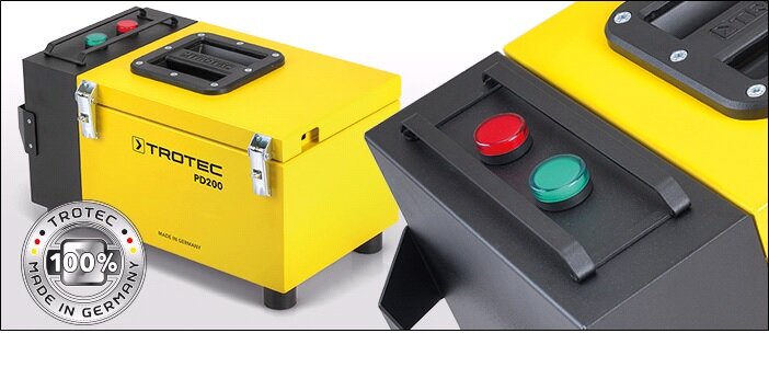 Портативный импульсный генератор тока Trotec PD200 для локализации протечек кровли. 